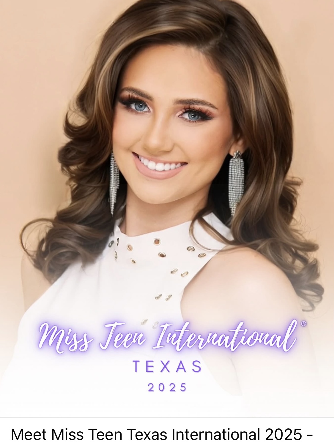 Peyton Lovick · Miss Teen Texas International 2025